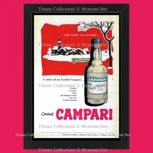 1957 * Original Werbung 'Campari - In den kalten Winterstunden die Hitze von u - Bild 1 von 1