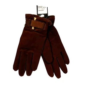 Vintage 90er Neu mit Etikett Wilsons Damen Leder braune Handschuhe (klein) New Old Stock - Bild 1 von 5