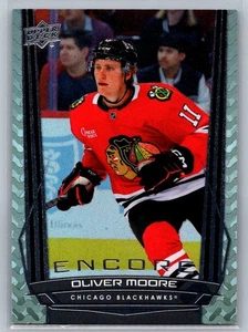 2025-26 Upper Deck Series 1 #E-92 Oliver Moore Encore Chicago Blackhawks - Picture 1 of 2