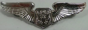 MILITARIA : U.S. OFFICER AIRCREW WINGS BADGE                           REF: C108 - Picture 1 of 2