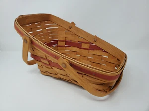 Vintage Longaberger Signed 1991 Christmas Yuletide Traditions Basket w/ Liner - Picture 1 of 6