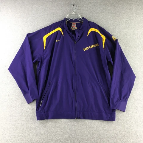 ECU Pirates Jacket Mens Extra Large Windbreaker Nike Full Zip Fit Dri Storm Fit Cover