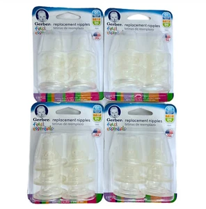 Gerber First Essentials ricambio capezzoli in silicone 4 confezioni - 0+ 6 capezzoli ciascuno - Foto 1 di 2