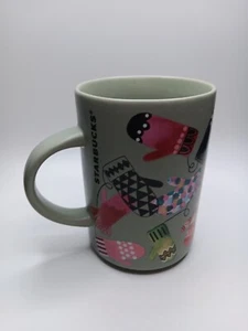 Taza de manopla de invierno Starbucks 2017 taza de café/té verde 12 OZ - Imagen 1 de 6