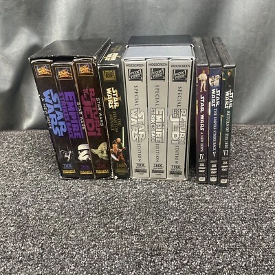 STAR WARS Lot Original Trilogy VHS Trilogy Special Edition VHS & DVD Episode 1 - Image 1 of 4