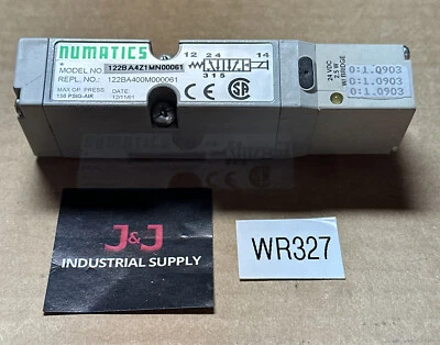 PREOWNED- Numatics 122BA4Z1MN00061 / 122BA400M000061 Solenoid Valve 24VDC 2.5W - Image 1 of 4