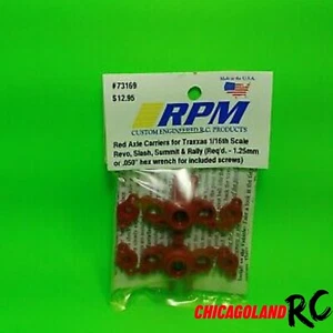 RPM R/C Products 73169 Axle Carriers Red: 1/16 TRAXXAS E REVO SLASH SUMMIT RALLY - Picture 1 of 1