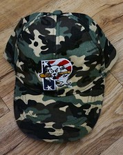 Portland Sea Dogs Red Sox MILB Camo 4th Of July Promotional Strapback HAT New