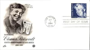 * USA FIRST DAY Issue Cache "ELANORE ROOSEVLVELT"1894-1984 FDC0639 - Picture 1 of 1