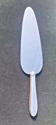 Servidor de cuchillos para pasteles con mango de plata esterlina vintage con hoja de acero inoxidable Foto 1 de 4