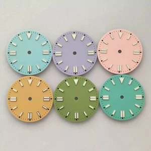 For NH35 /NH36/8215 Movement 28.5MM Dial Matte Green Luminous Single Calendar - Picture 1 of 12