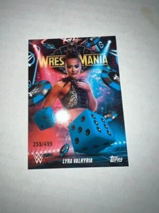 2025 Topps WWE World Wrestlemania 41 esclusiva Lyra blu Valkyria 255/499/499 - Foto 1 di 1