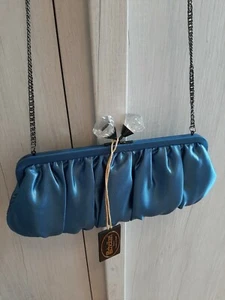 BORSA POCHETTE SCHEILAN LINEA "TESSUTO" AZZURRO / BLU - Foto 1 di 6