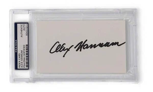 Alex Hannum Signed Index Card (PSA) - Picture 1 of 2