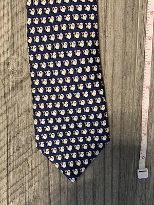 Corbata de cuello de seda Vineyard Vines Martha's Vineyard Shep Ian Drinking Ghost nueva con etiquetas Foto 1 de 4