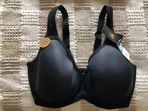 Wacoal 853192 Basic Beauty Spacer Underwire T-Shirt Bra Size 34DDD Black NEW TAG - Picture 1 of 2
