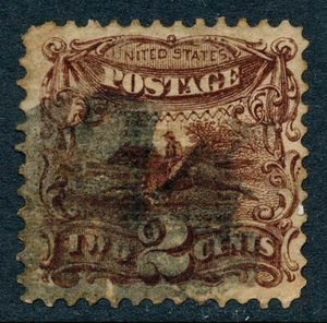 United States stamp, #113 used, fault - Picture 1 of 4