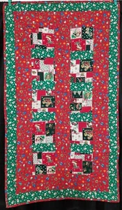 Handmade Christmas Blanket 42" Tall x 24" Wide - Picture 1 of 12