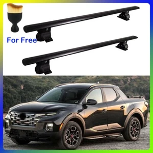 Crossbar Fits for Hyundai Santa Cruz 2023 2024 Roof Rack Rail Adjustable Black - Picture 1 of 9