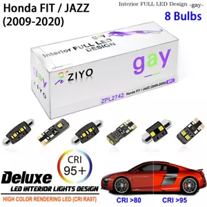 LED Interior Light Kit for Honda FIT JAZZ 2009-2020 White LED Dome Light Bulbs - Picture 1 of 8