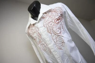 Ecko Unltd. MMA Fight Shirt Long Sleeve White Graphic Long Sleeve Mens Medium - Image 1 of 4