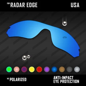 Anti Scratch Polarized Replacement Lenses for-Oakley Radar Edge OO9184 - Picture 1 of 9