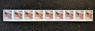2016USA #5053 Forever U.S. Flag US - PNC Coil Strip of 9 #P11111  Mint  (APU) - Image 1 of 2