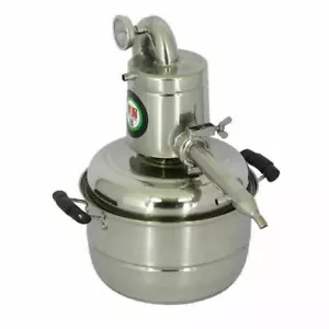 15L/4Gal Alcohol Distiller Moonshine Still Herb Essential Oil Brew Kit Alembic - Picture 1 of 4