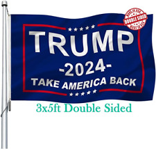 Trump 2024 Flag Double Sided 3X5 Outdoor- Donald Trump Take America Back Flags B