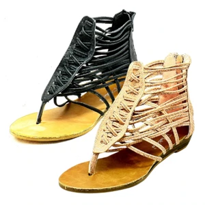 SANDALIAS NIÑAS NIÑOS GLADIADOR ZAPATOS FIESTA VERANO - Imagen 1 de 8