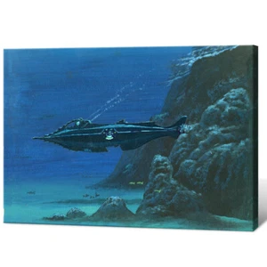 Nautilus Under The Sea Home Wall Poster Decor Art Painting Print Canvas 16x20 - Picture 1 of 6