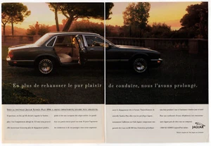 1996 JAGUAR Vanden Plas Vintage Original 2 page Print AD Black car photo Canada - Picture 1 of 1