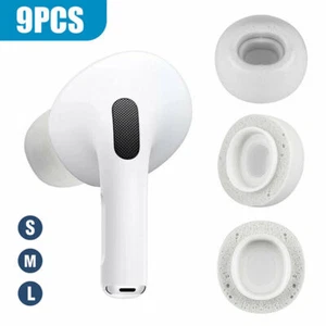 9pcs S M L Memory Foam Earbuds Tips + Filters for Airpods Pro Headphones Earbuds - Picture 1 of 10