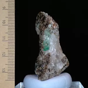 Cristal Esmeralda en Biotita Mica Esquisto Matriz Muestra Mineral Natural 109ct - Imagen 1 de 6
