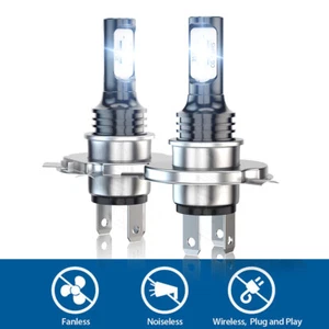 H4 LED Headlight Bulbs Hi/Low Beam For Yamaha FZ8 2011 2012 2013 MOTORCYCLE - Picture 1 of 12