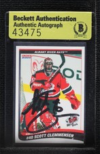 2003-04 Choice Albany River Rats Scott Clemmensen #06 BAS Certified BAS Encased