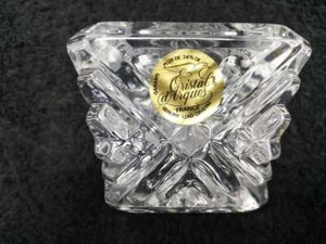 Cristal D'Arques france Candle Holder garanti Pattern 24% Lead Crystal - Picture 1 of 5