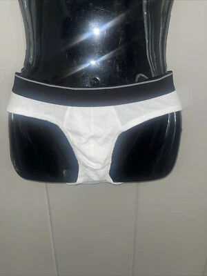 Calzoncillo de bikini Covington Sears blanco negro ropa interior de algodón para hombre talla pequeña 28-30 Foto 1 de 4