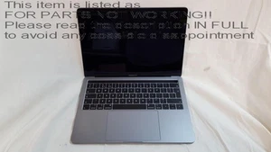 PARTS REMOVED! Apple MacBook Pro 2019 Touch Bar 13" Laptop - Afbeelding 1 van 19