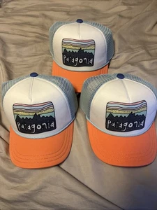 Patagonia Kids Interstate Hat Fitz Roy Skies Lot Of 3 $105 - Picture 1 of 5
