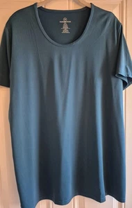 Camiseta de punto elástico sedoso REALESSENTIALS - 2XL (1XL??) - Cuello redondo, mangas cortas - Imagen 1 de 3