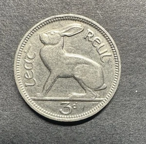 Ireland Republic 3 Pence 1928 Nickel KM#4 Rare Only 1.5 M Minted World Foreign - Picture 1 of 2