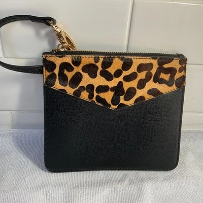 Bolso sin asas Dune London de cuero con estampado animal Foto 1 de 4