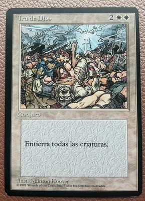 Ira de dios. Wrath of god in  Spanish. 1995. MTG  Magic the gathering - Image 1 of 4