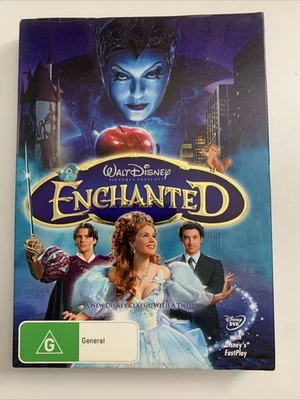 Enchanted (DVD, 2007) Amy Adams Disney Film Region 4 - Image 1 of 3