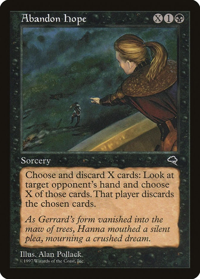 MTG Magic the Gathering Abandon Hope (107/350) Tempest MP - Image 1 of 1