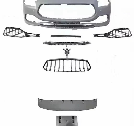 2017-2023 Maserati Quattroporte S Front Bumper Assembly Upper Lower Grille Set - Image 1 of 1