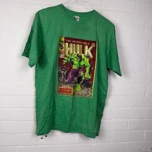 T-shirt grafica Marvel Hulk uomo XL manica corta verde girocollo - Foto 1 di 4