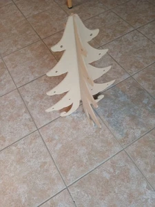 Holztannenbaum Neu Mit 20 Lichtern - Bild 1 von 3