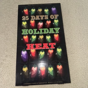 Aldi 25 Days of Holiday Heat Hot Sauce Advent Calendar Christmas - Picture 1 of 3